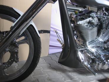 Preview: Frontfender kurz bis 140er Harley Custom Uni Bobber Chopper Softail